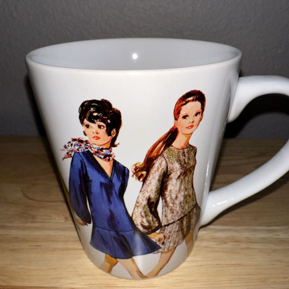 Simplicity Paterns 1970 Couture Collectible Coffee Tea Mug 12oz Retro Fashion